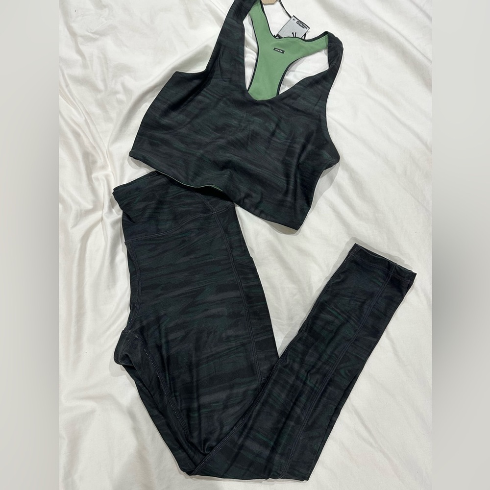 Prana Bra and 7/8 Legging set
